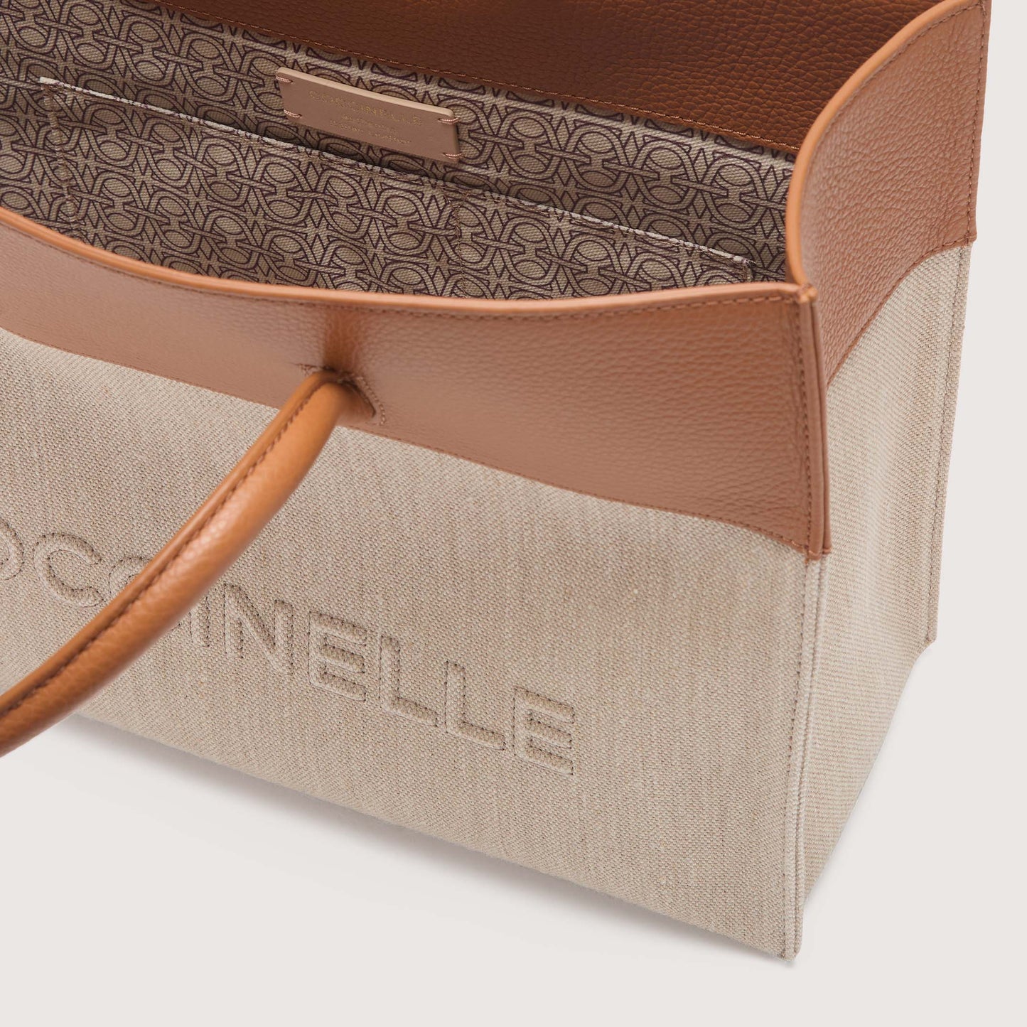 COCCINELLE MYRTHA CANVAS MEDIUM HANDBAG