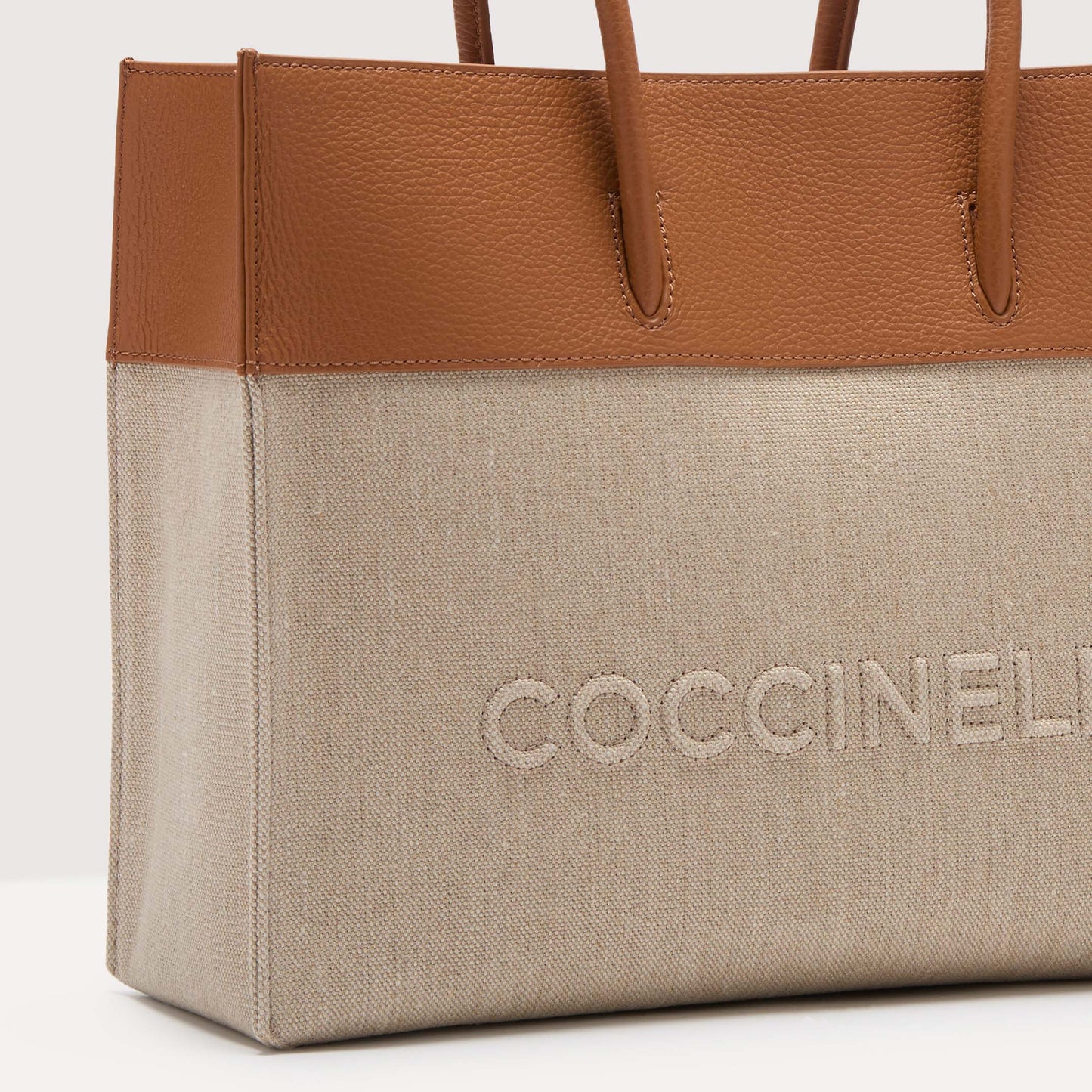 COCCINELLE MYRTHA CANVAS MEDIUM HANDBAG