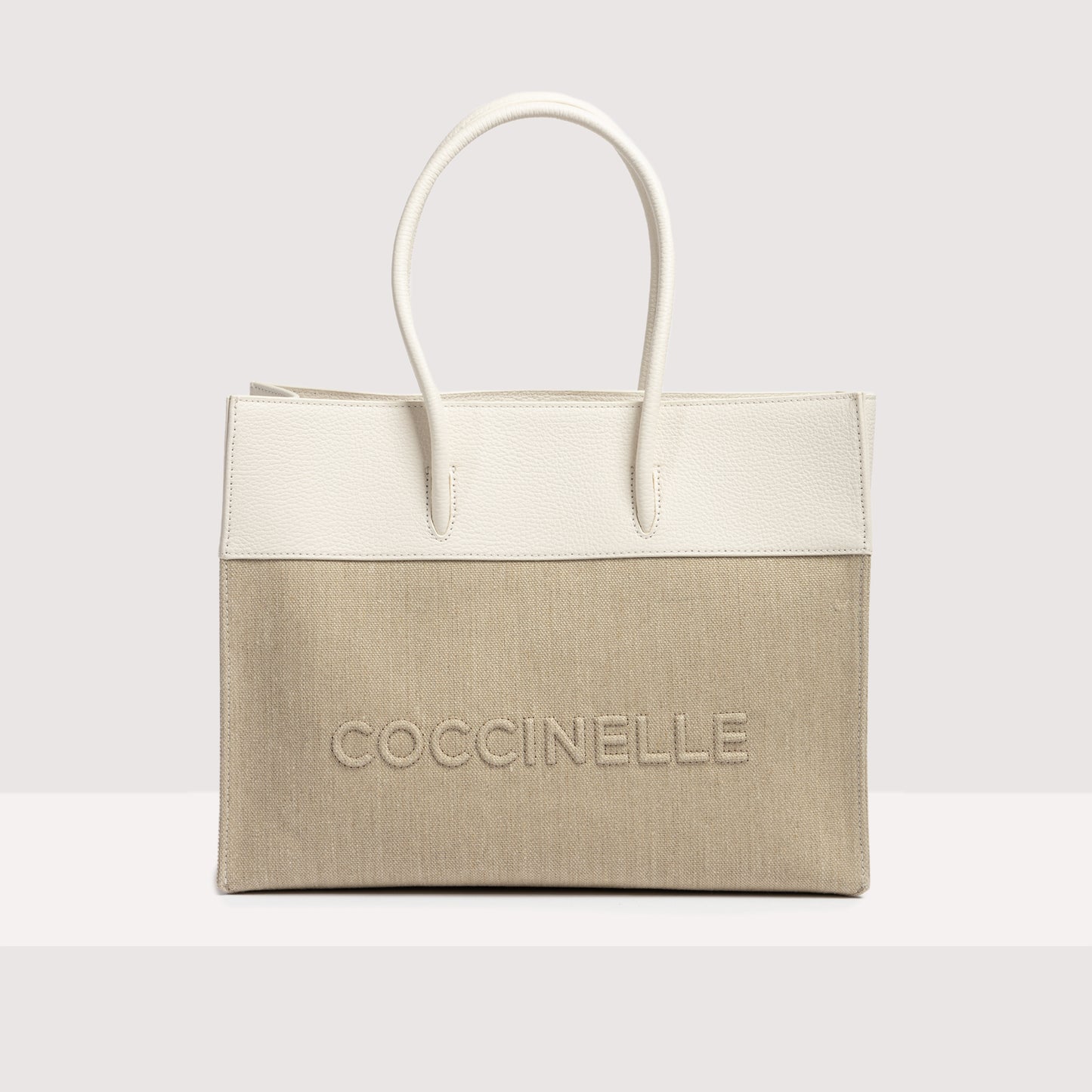 COCCINELLE MYRTHA CANVAS MEDIUM HANDBAG