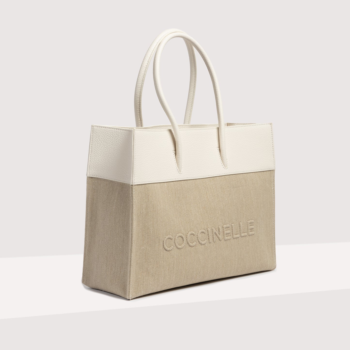 COCCINELLE MYRTHA CANVAS MEDIUM HANDBAG