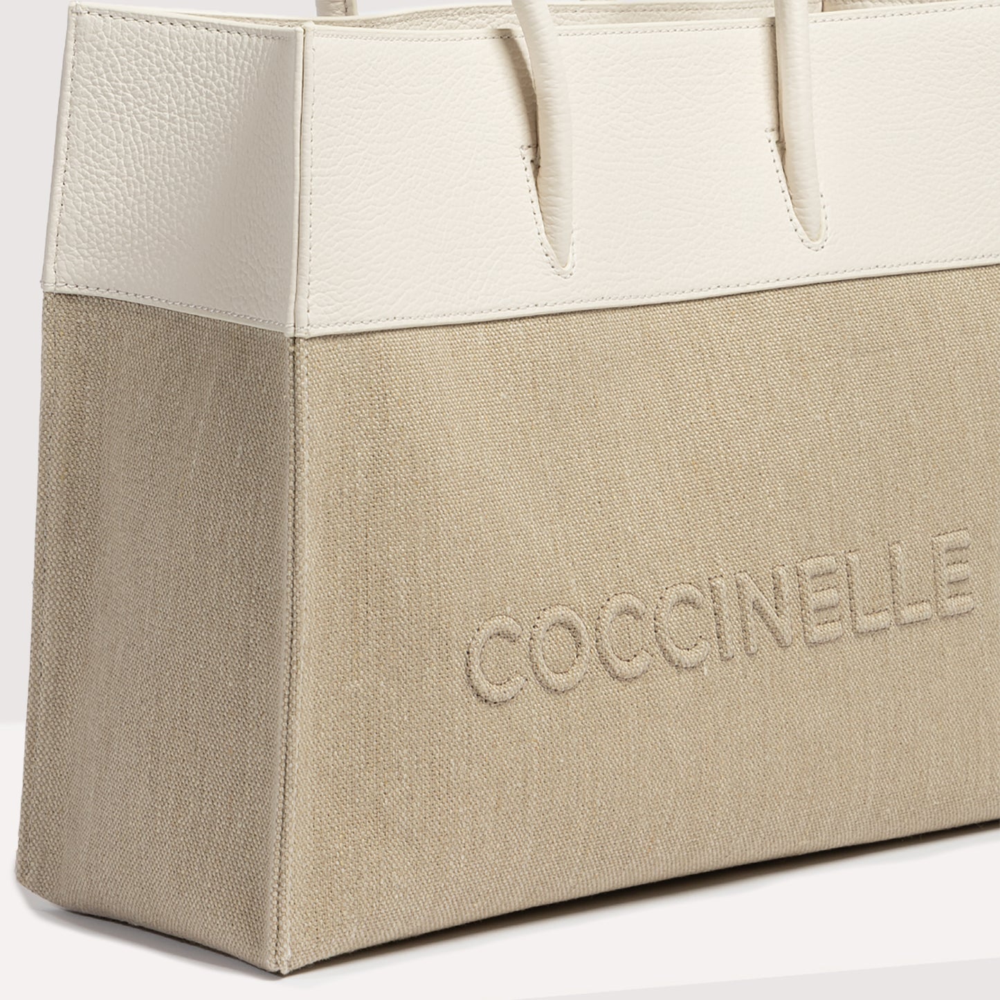COCCINELLE MYRTHA CANVAS MEDIUM HANDBAG